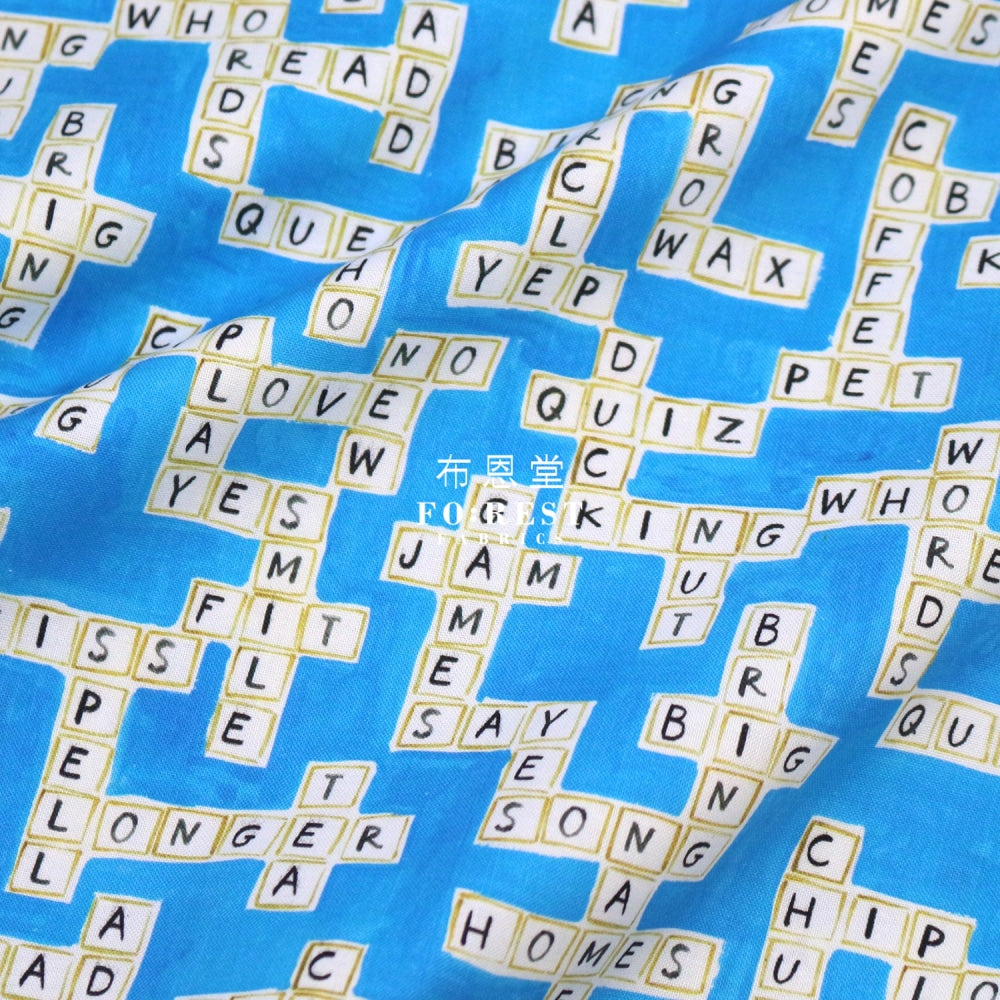 cotton - Word game fabric