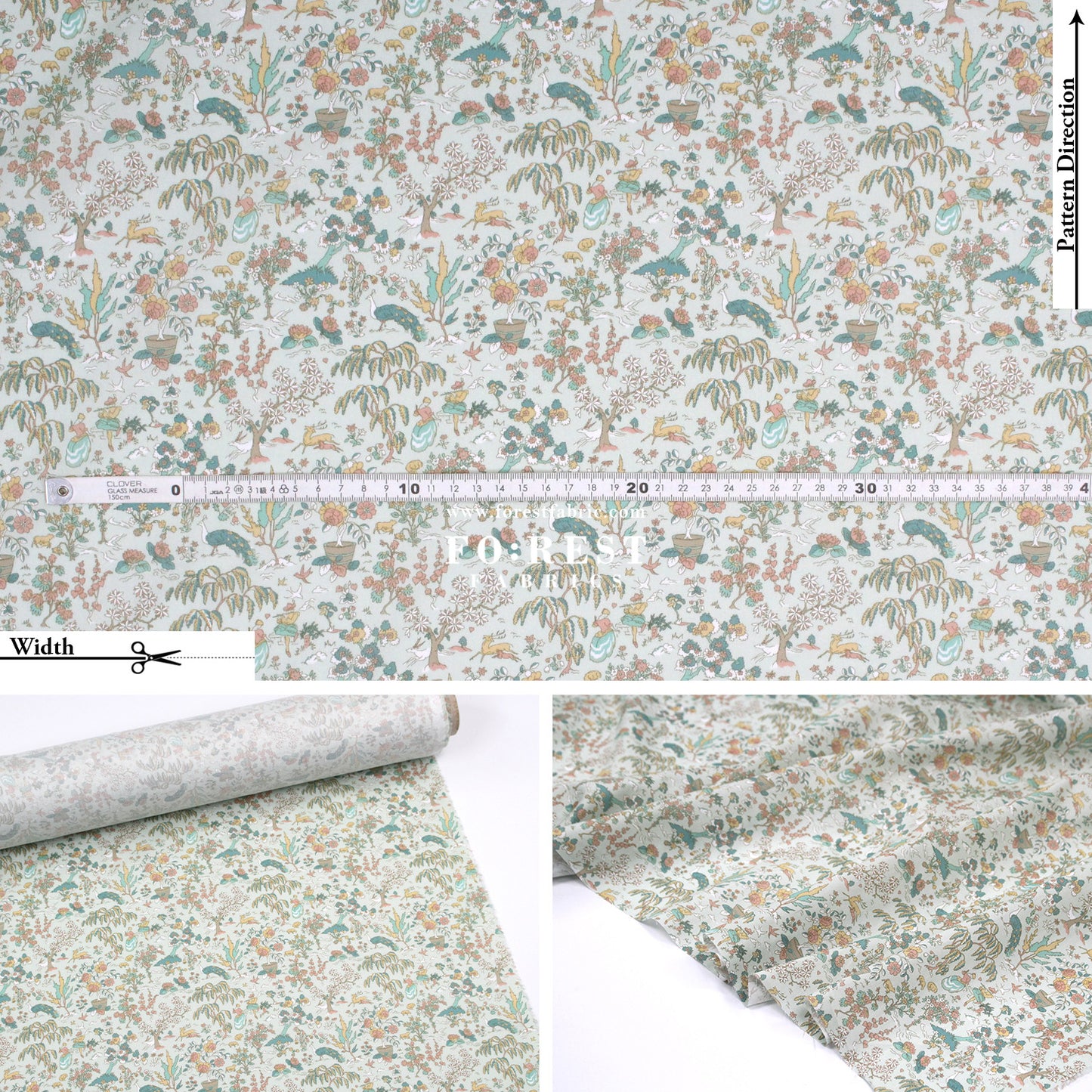 Liberty of London (Cotton Tana Lawn Fabric) -  Liddel Garden