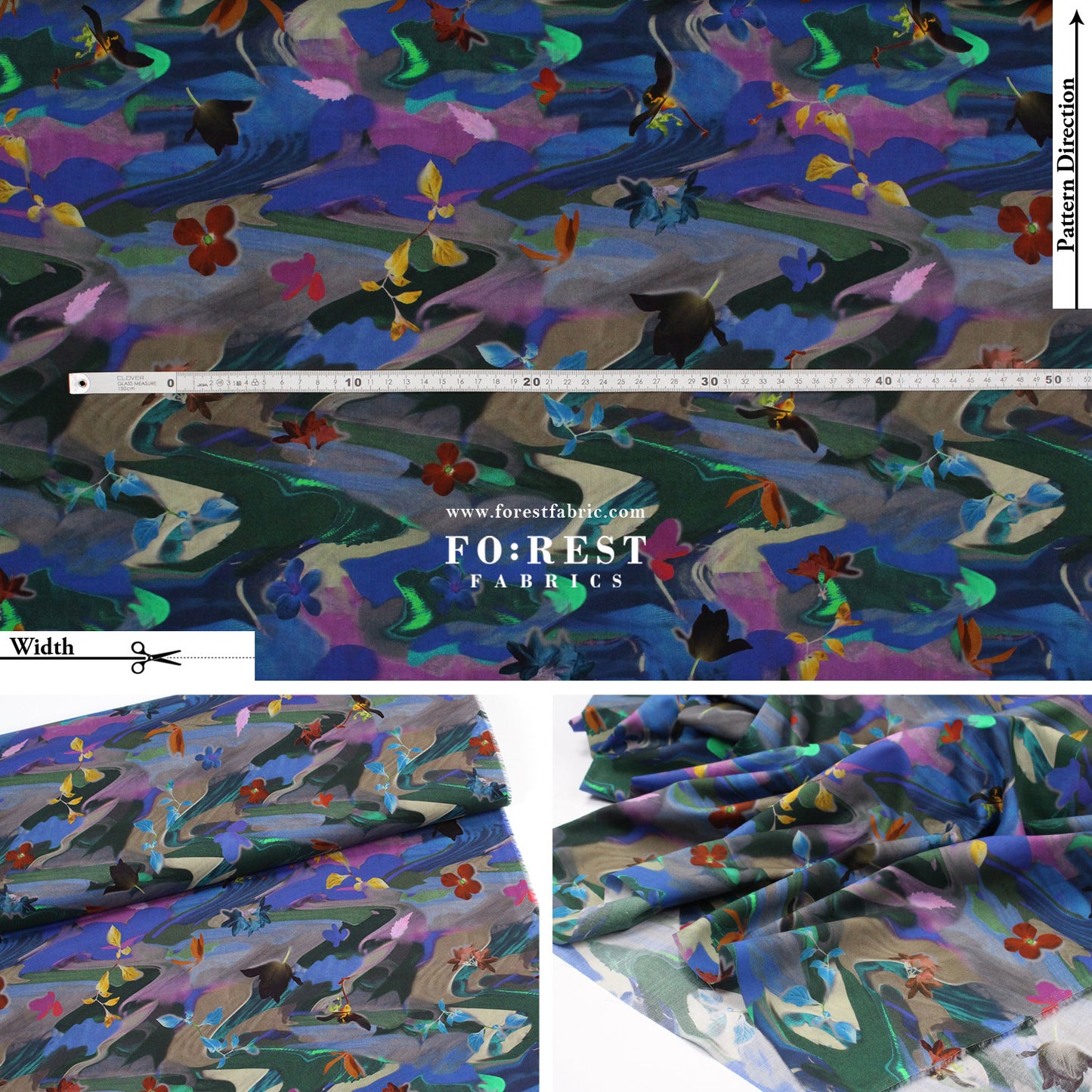 Liberty of London (Cotton Tana Lawn Fabric) - Cyberscape