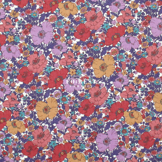 Liberty of London (Cotton Tana Lawn Fabric) - Meadow song B