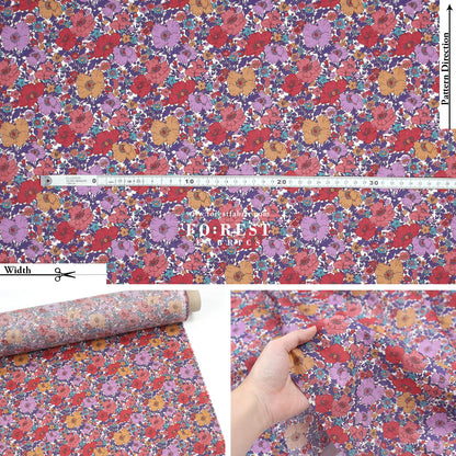 Liberty of London (Cotton Tana Lawn Fabric) - Meadow song B