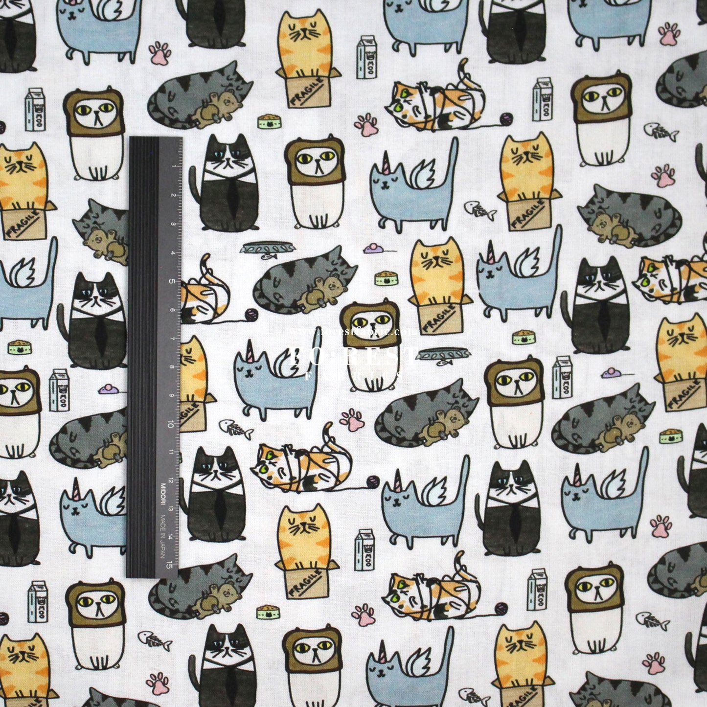 cotton - Silly Cats fabric