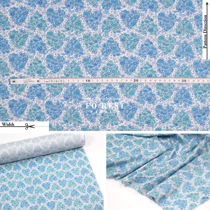 Liberty of London (Cotton Tana Lawn Fabric) - Chanomile Hearts