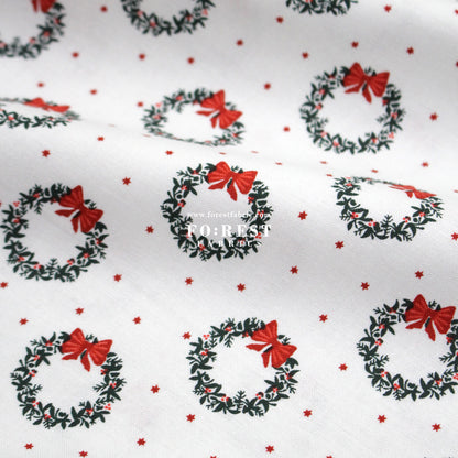 cotton - Wreath Noel Fabric