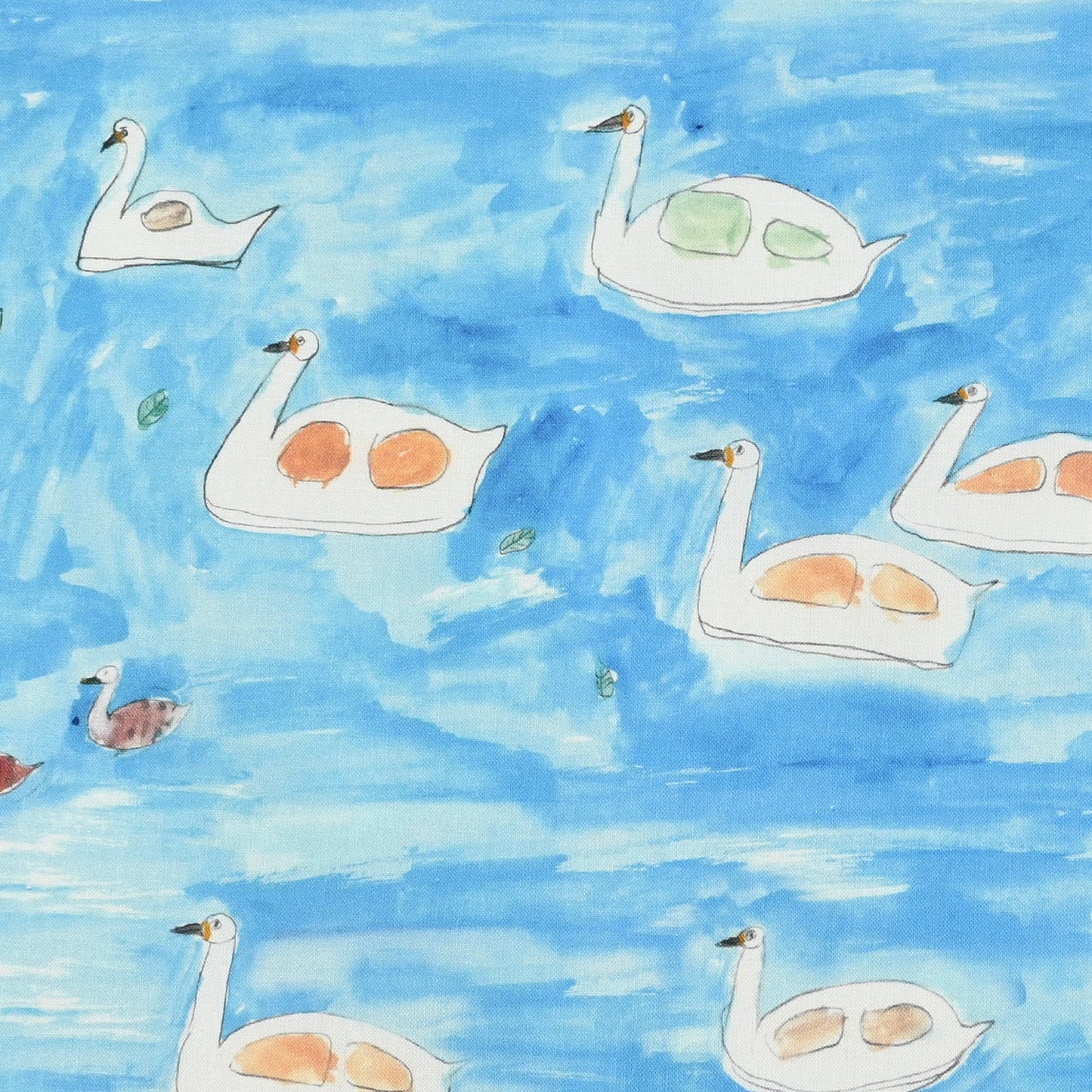 cotton - Swan Boat fabric