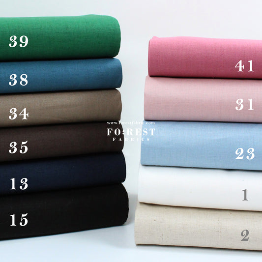 cotton linen - solid fabric 薄棉麻