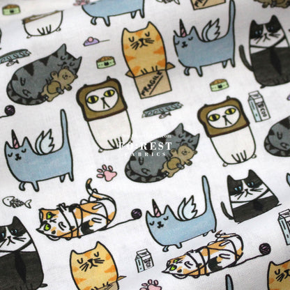 cotton - Silly Cats fabric