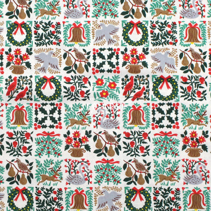 cotton - Holiday Tapestry Cream Small fabric