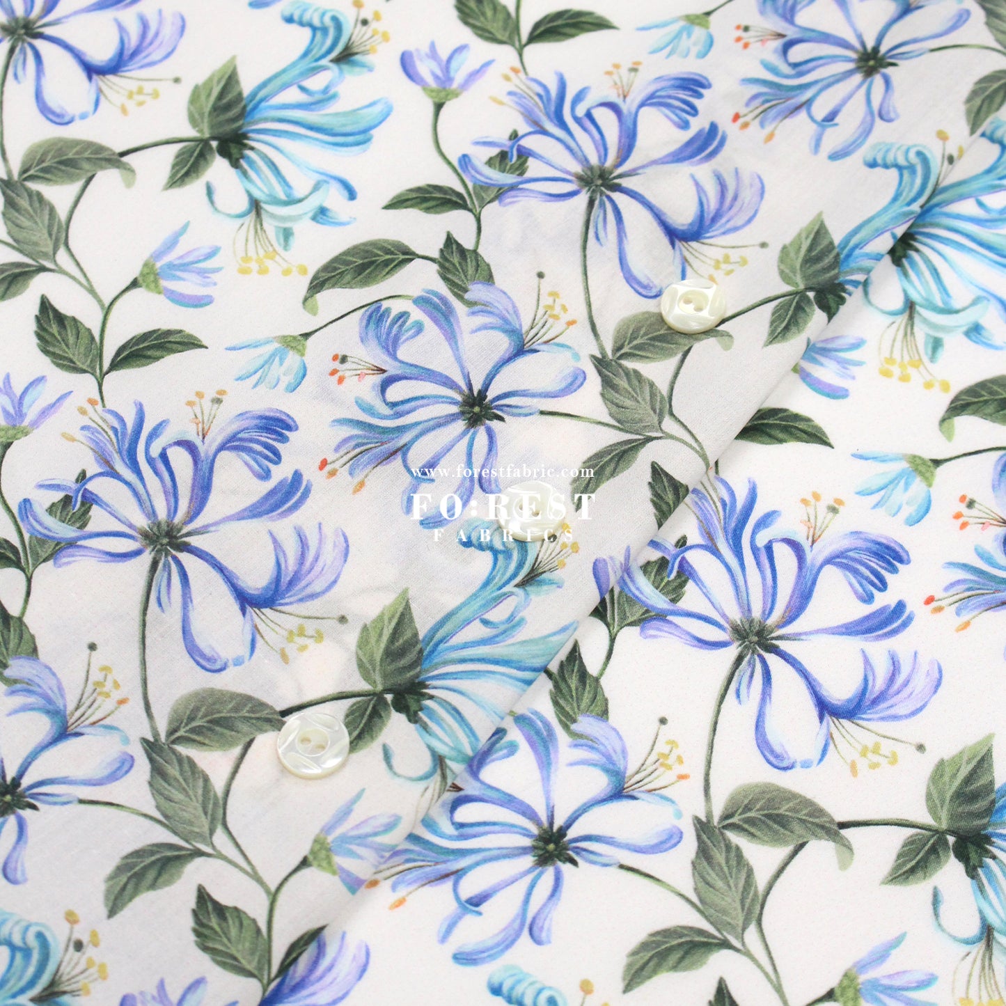 Liberty of London (Cotton Tana Lawn Fabric) - Honeysuckle Dance C