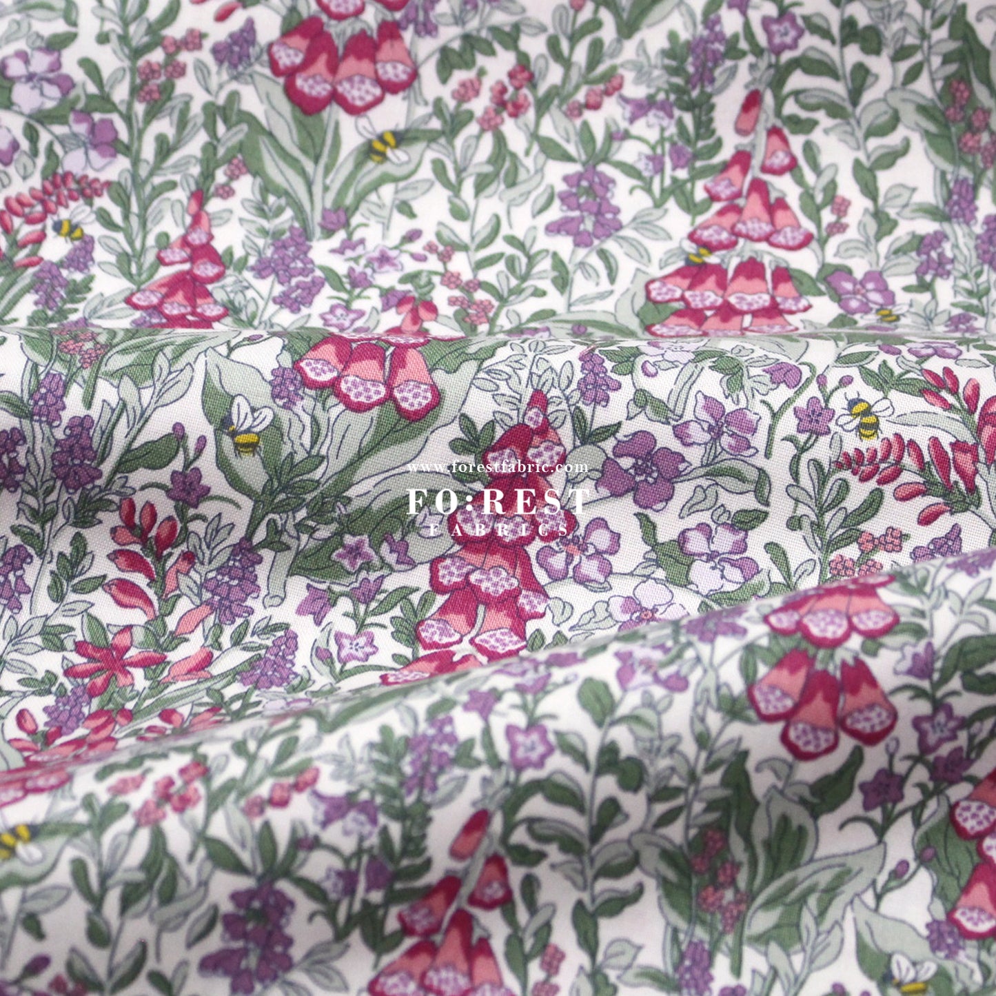 Quilting Liberty - Mull Foxgloves A