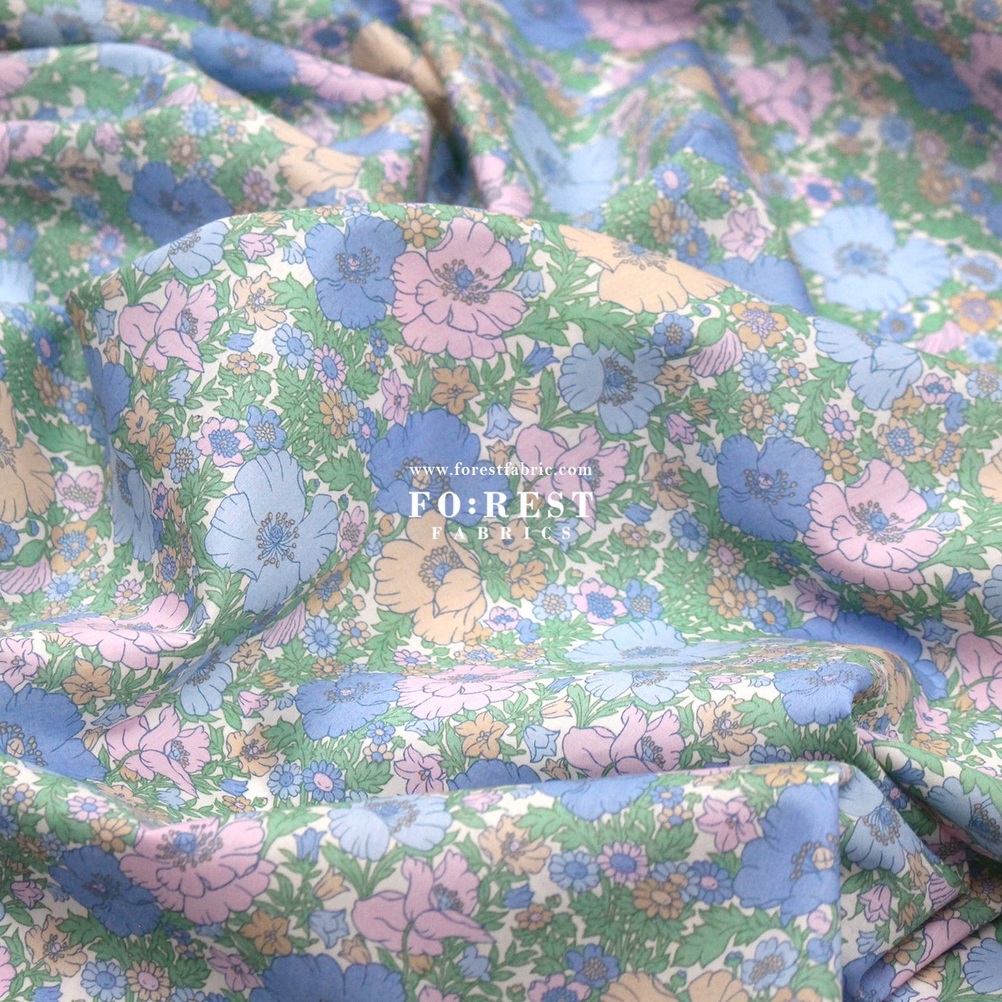 Liberty of London (Cotton Tana Lawn Fabric) - Meadow song A