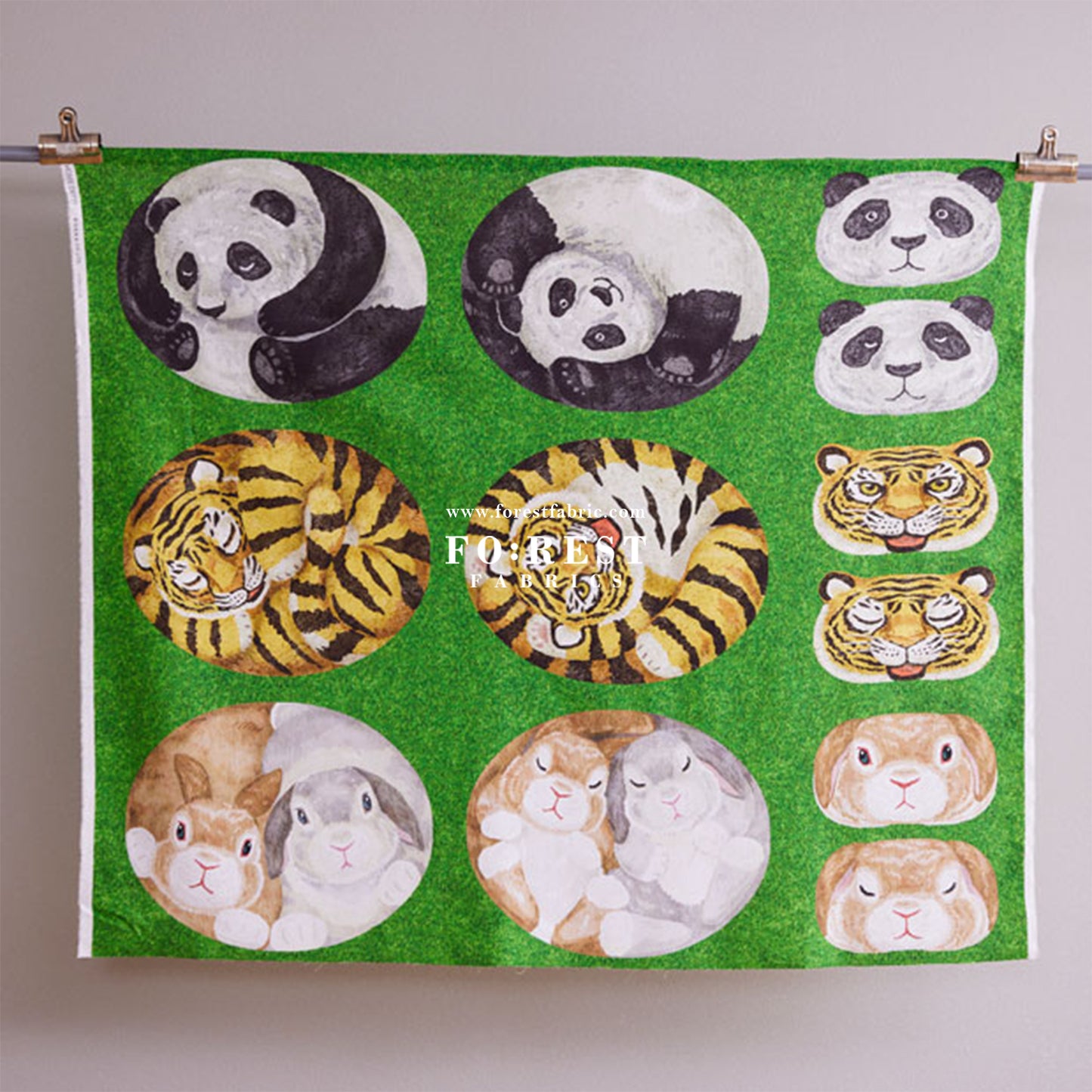 Pre-cut cotton - Home Deco animal fabric