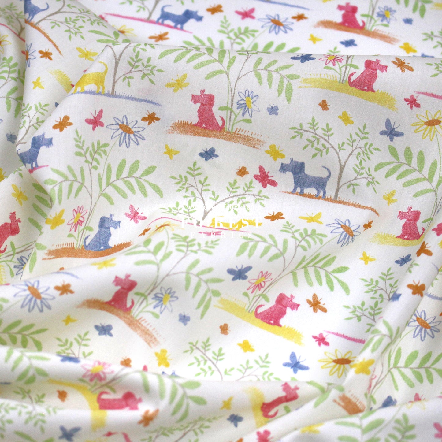 Liberty of London (Cotton Tana Lawn Fabric) - Plum Dog