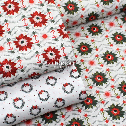 cotton - Wreath Noel Fabric