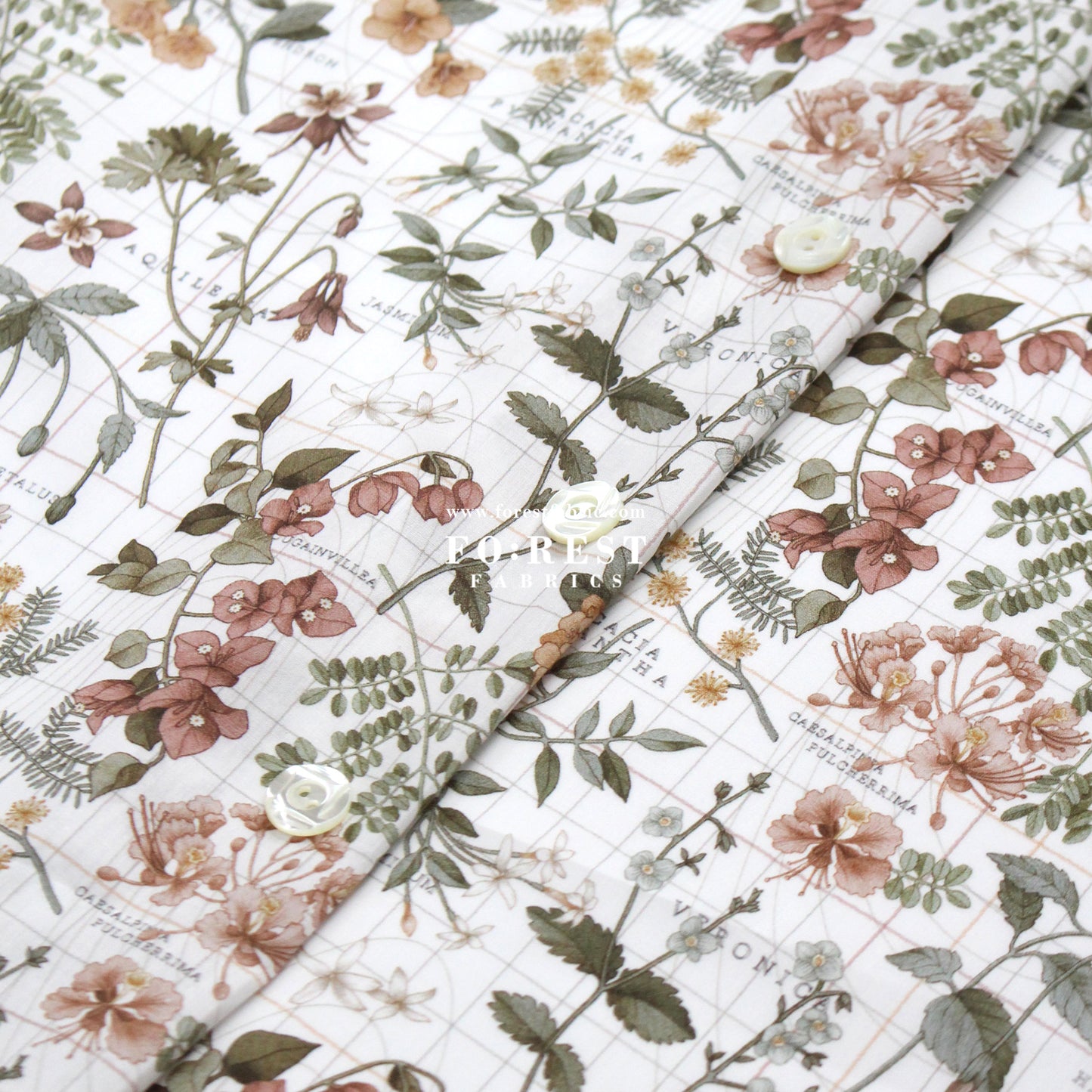 Liberty of London (Cotton Tana Lawn Fabric) - Botanist's Journey B