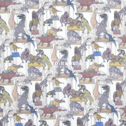 Liberty of London (Organic Tana Lawn Cotton Fabric) - Claws Roars N Dinosaur B