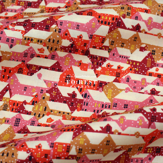 Quilting Liberty - Snowy Rooftops fabric B