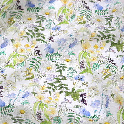 Liberty of London (Cotton Tana Lawn Fabric) - Florals Light Yellow