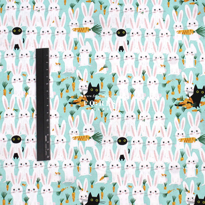 cotton - Cat and Rabbit fabric