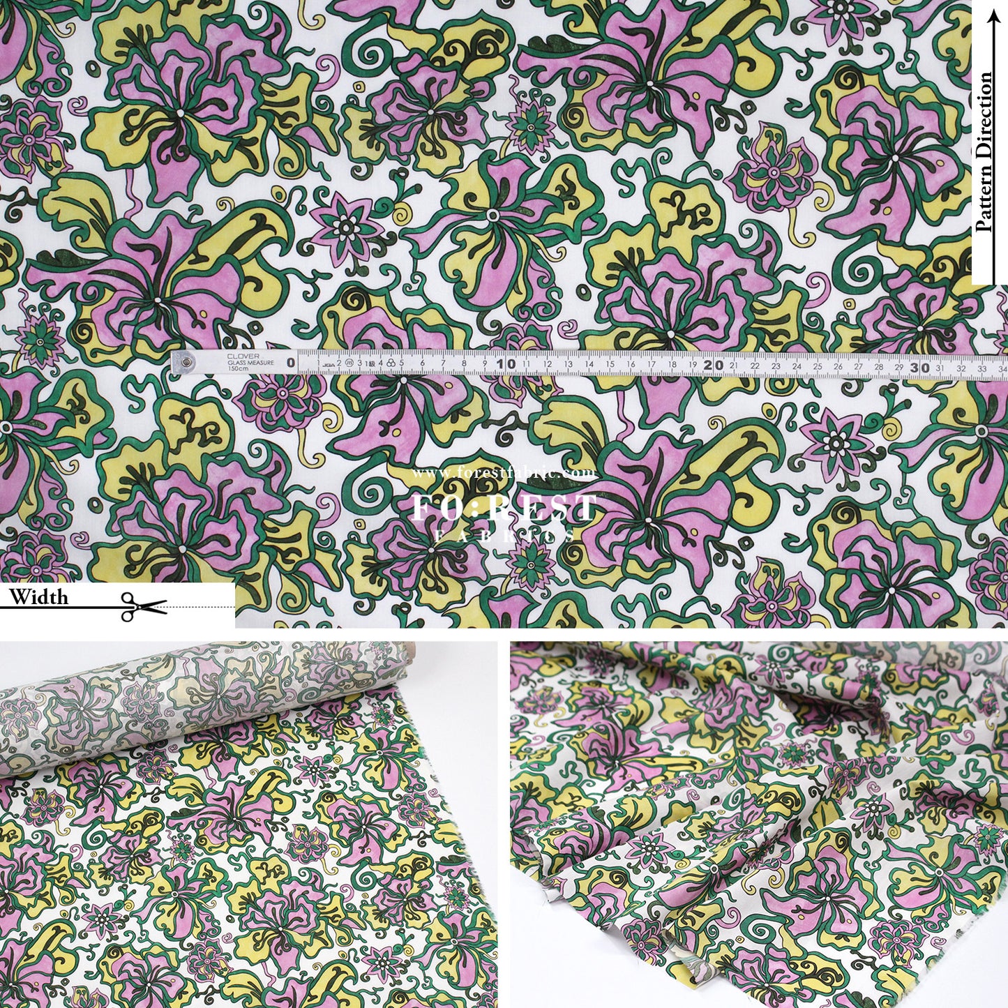 Liberty of London (Cotton Tana Lawn Fabric) - King's Road