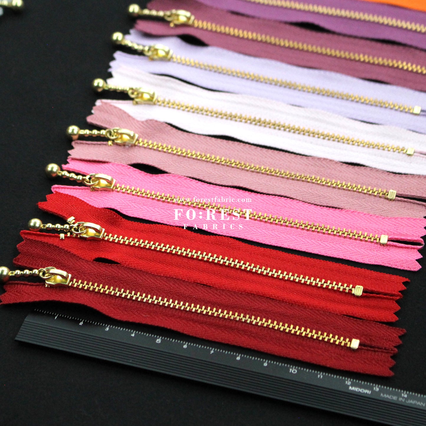 YKK 12cm Zipper Golden