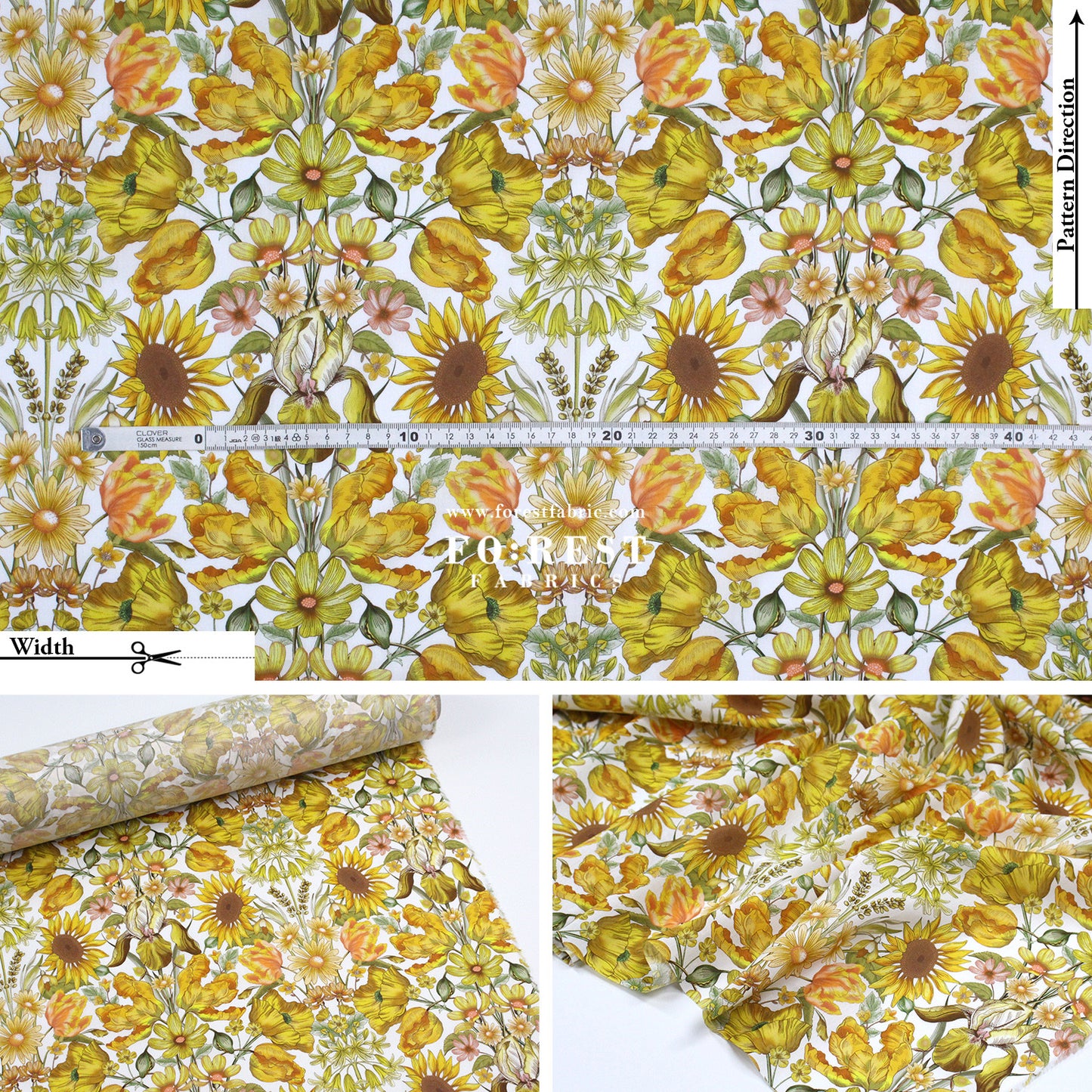 Liberty of London (Cotton Tana Lawn Fabric) - Floral Muse