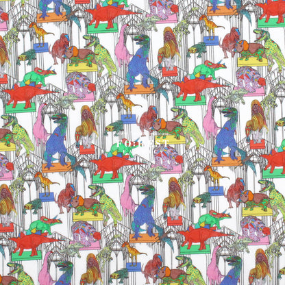 Liberty of London (Organic Tana Lawn Cotton Fabric) - Claws Roars N Dinosaur C