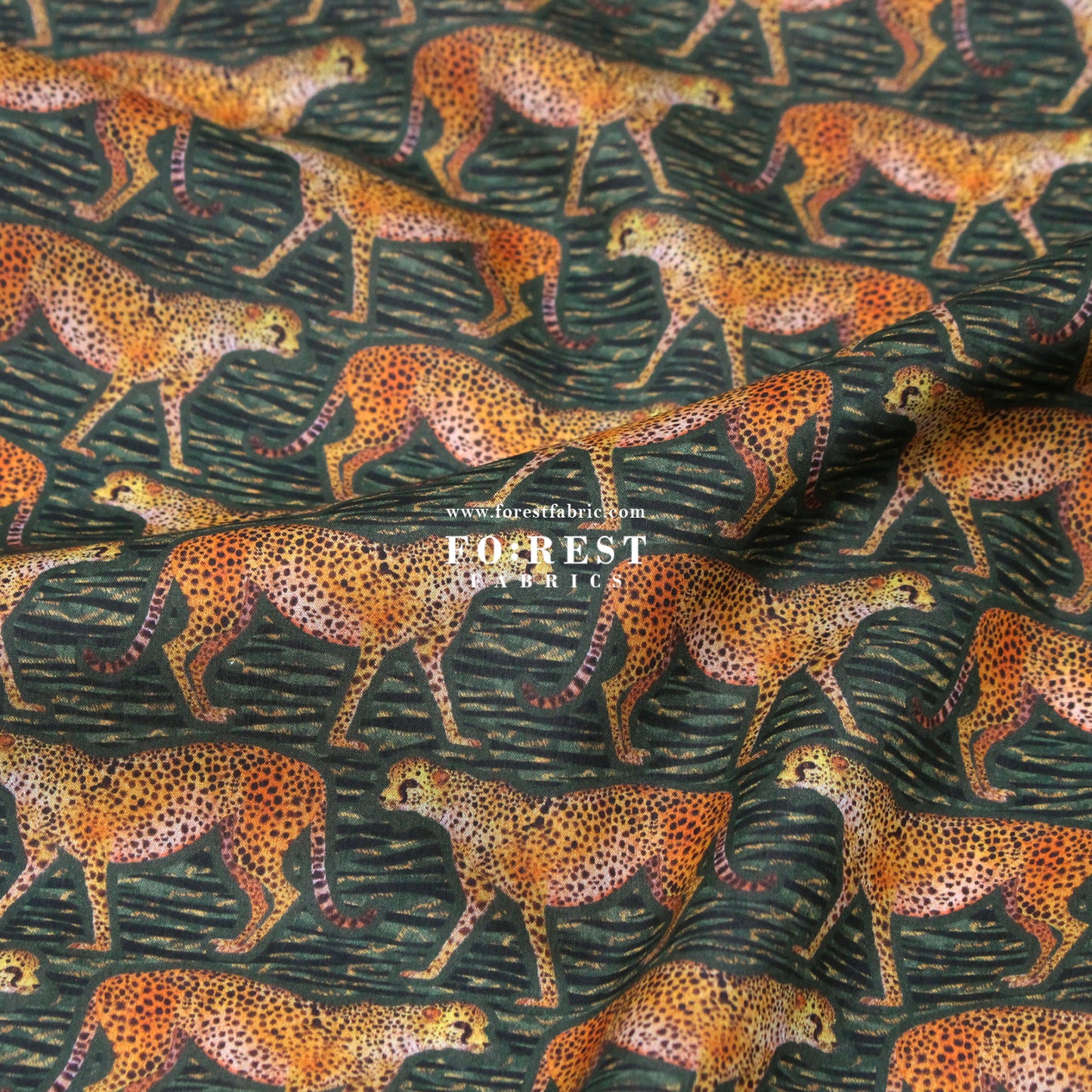 Liberty of London (Organic Tana Lawn Cotton Fabric) - Meet The Cheetahs A