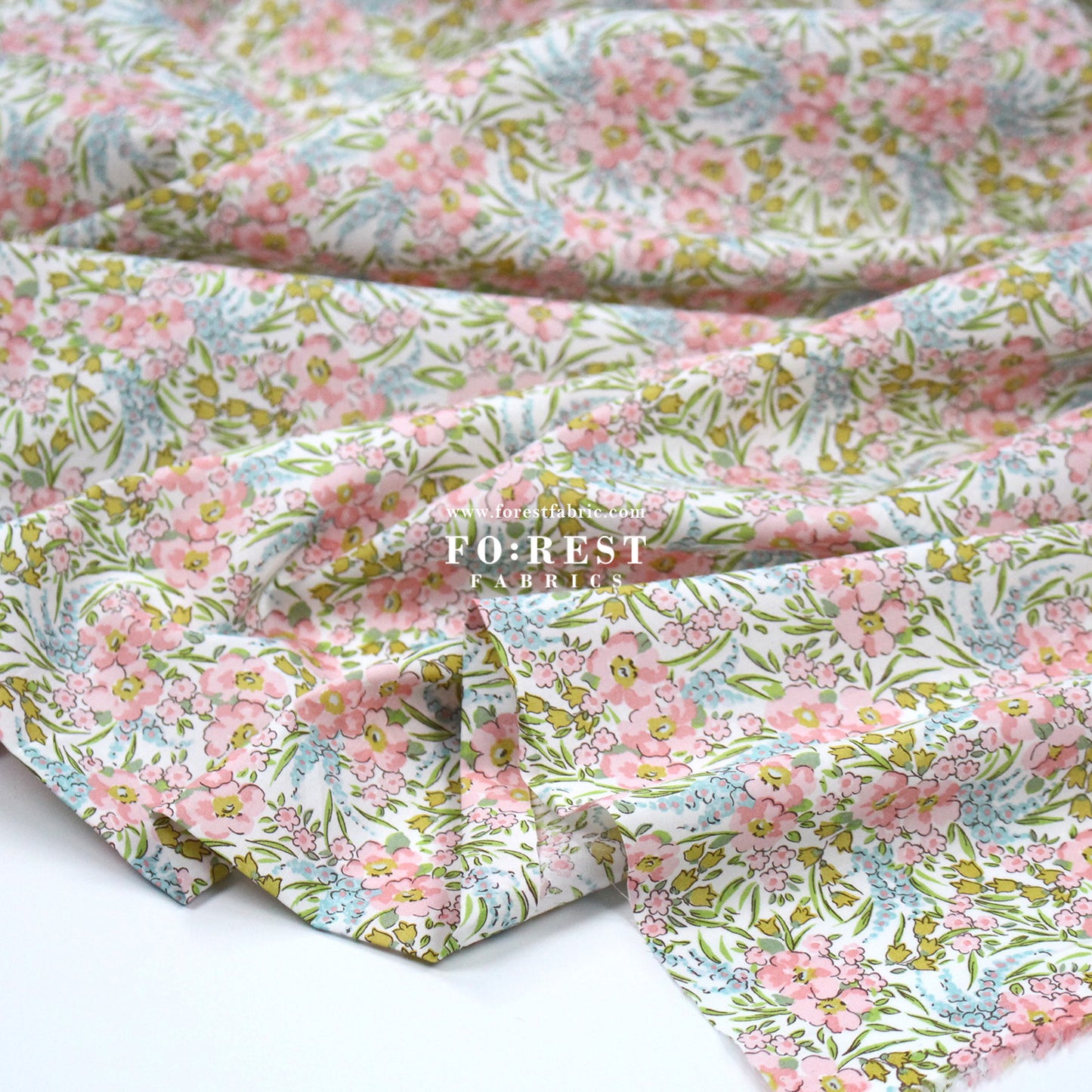 Liberty of London (Cotton Tana Lawn Fabric) - Swirling Petals C