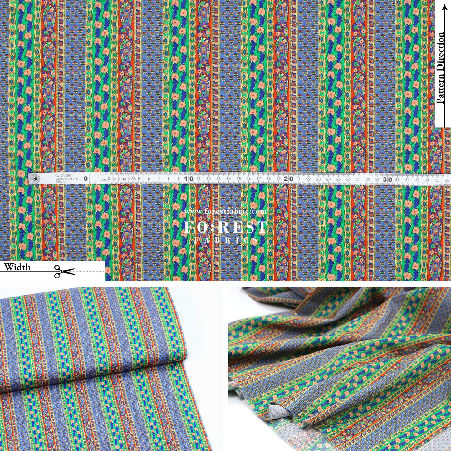 Liberty of London (Cotton Tana Lawn Fabric) - Prospect Stripe