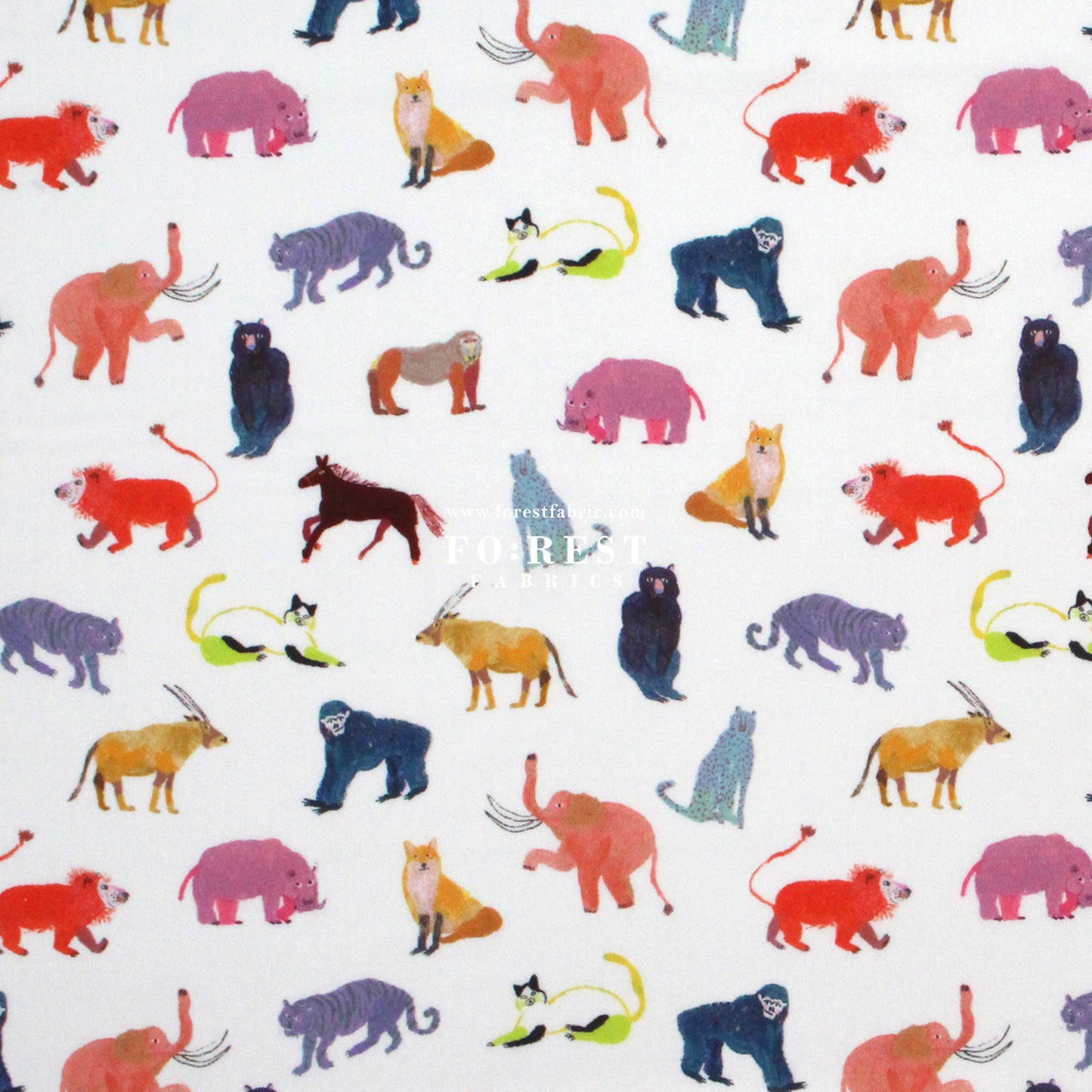 Liberty of London (Cotton Tana Lawn Fabric) - Animal Pals A