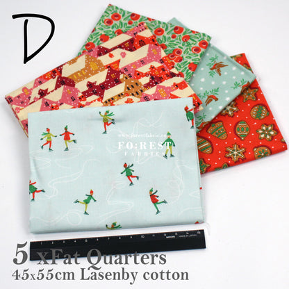 Fat Quarters Quilting Liberty Festive Fair Christmas SET