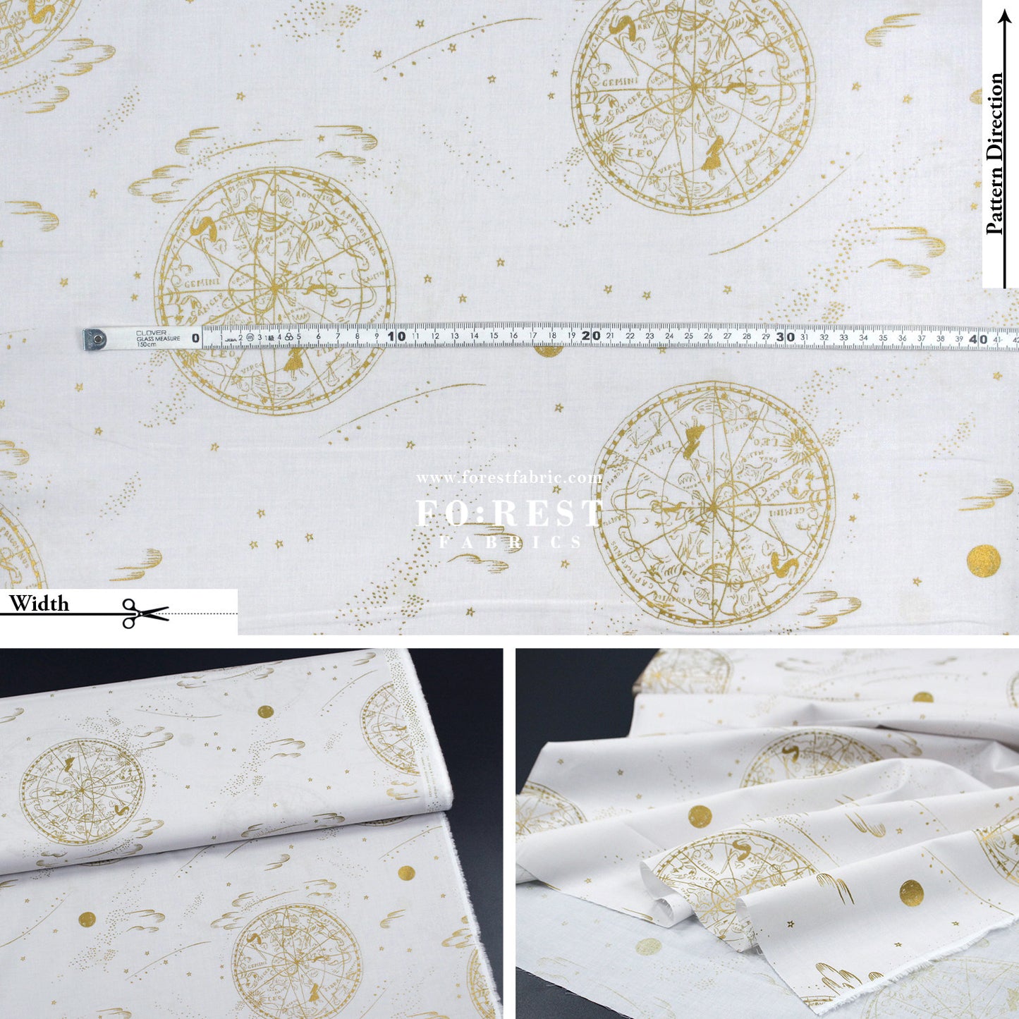 cotton lawn - Celestial fabric