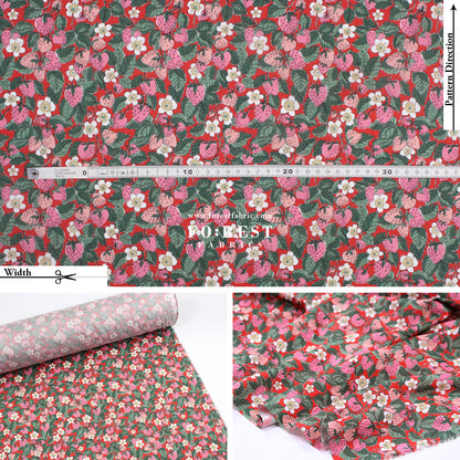 Liberty of London (Cotton Tana Lawn Fabric) - Strawberry Dream