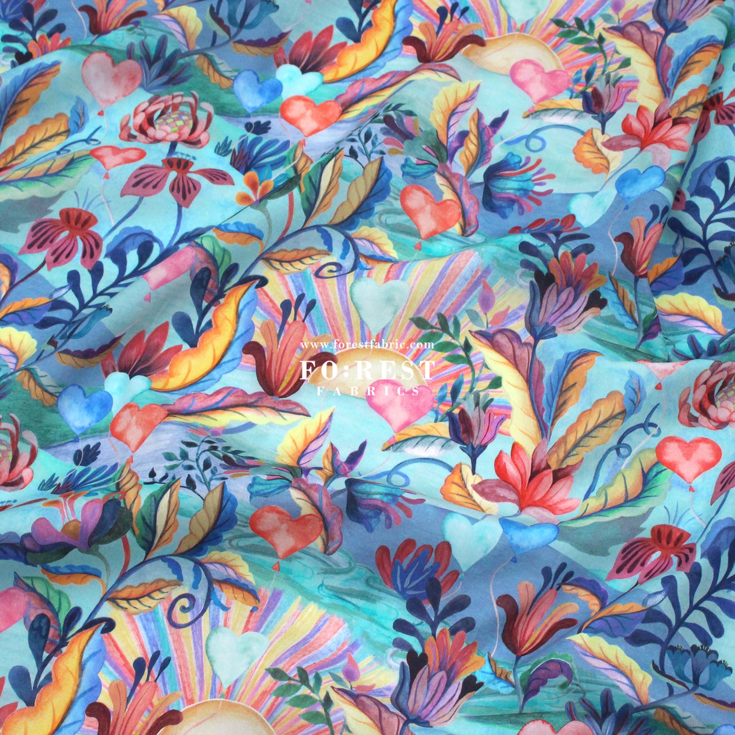 Liberty of London (Cotton Tana Lawn Fabric) - Una Landscape A