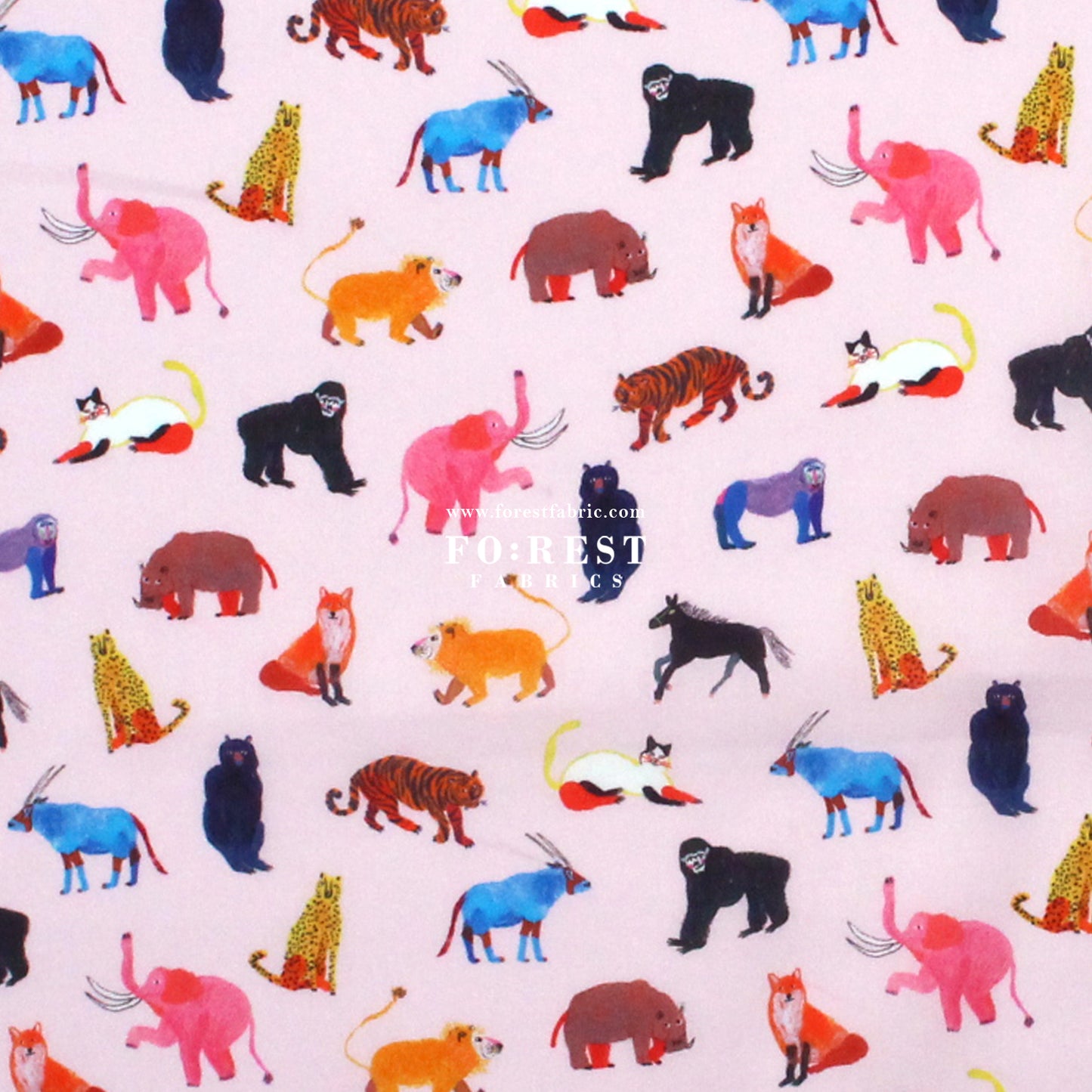 Liberty of London (Cotton Tana Lawn Fabric) - Animal Pals B