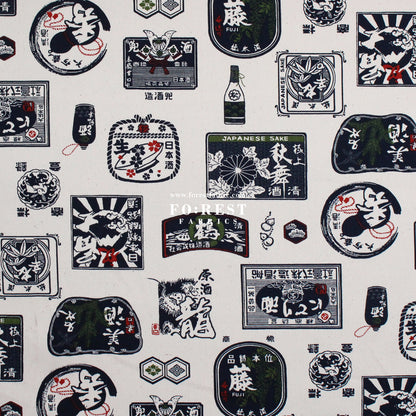 Canvas - Japanese Sake fabric