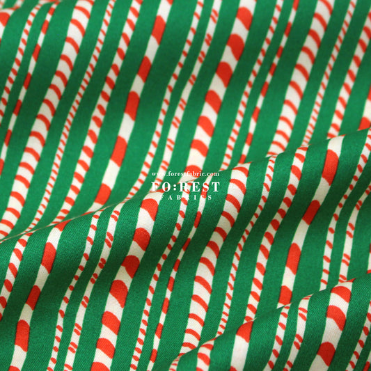 Quilting Liberty - Candy Cane Stripe fabric B