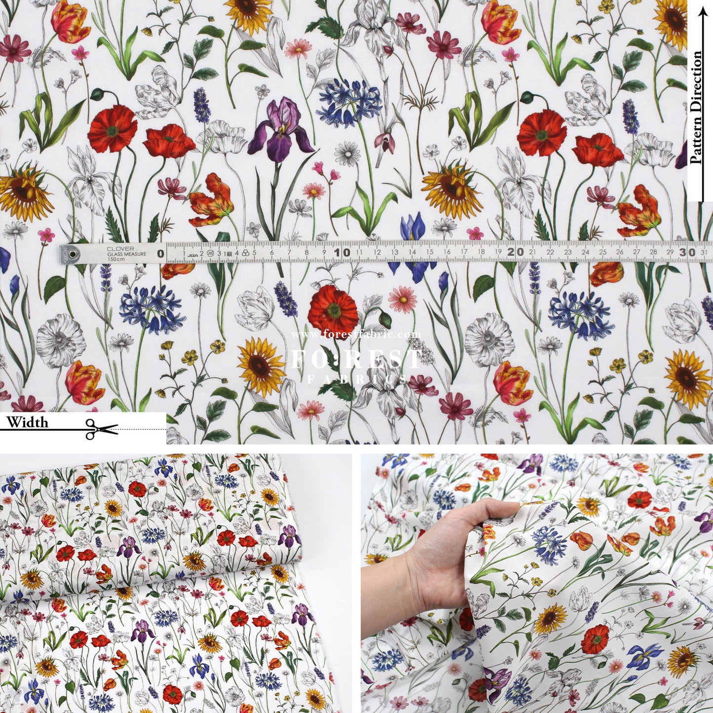 Liberty of London (Cotton Tana Lawn Fabric) - Meadow Muse