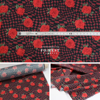 Liberty of London (Cotton Tana Lawn Fabric) - Chequered Rose