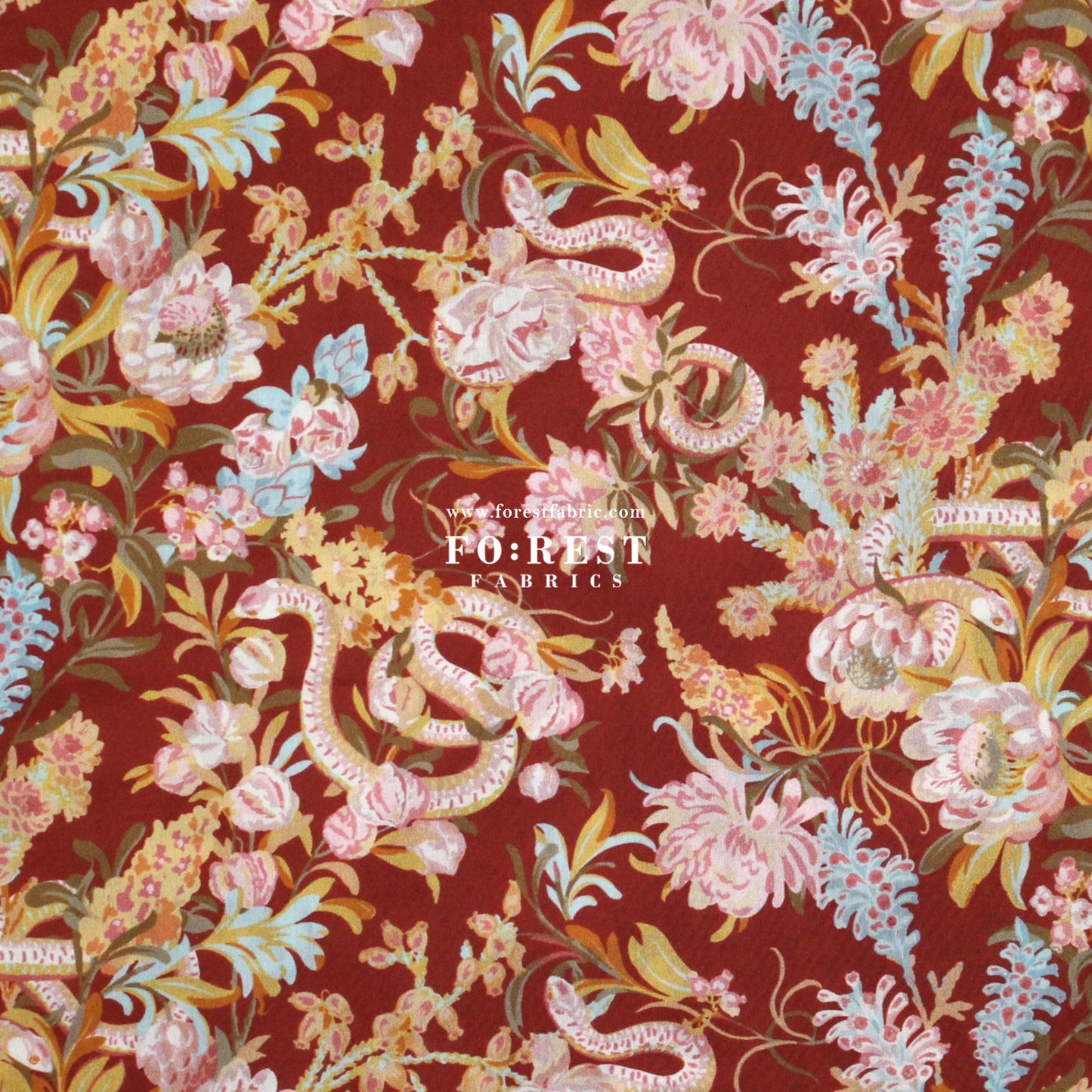 Liberty of London (Cotton Tana Lawn Fabric) - Serpent Bouquet C