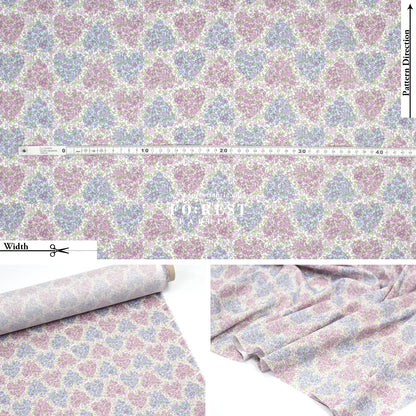 Liberty of London (Cotton Tana Lawn Fabric) - Chanomile Hearts