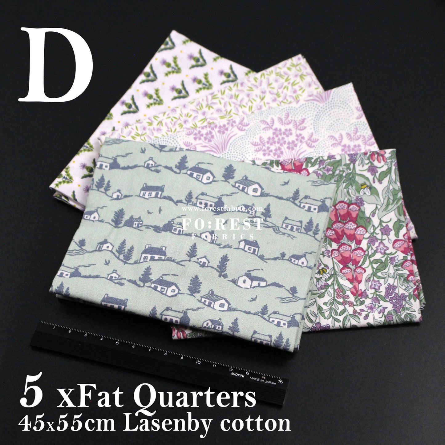 Fat Quarters Quilting Liberty Postcard from the Highlands SET