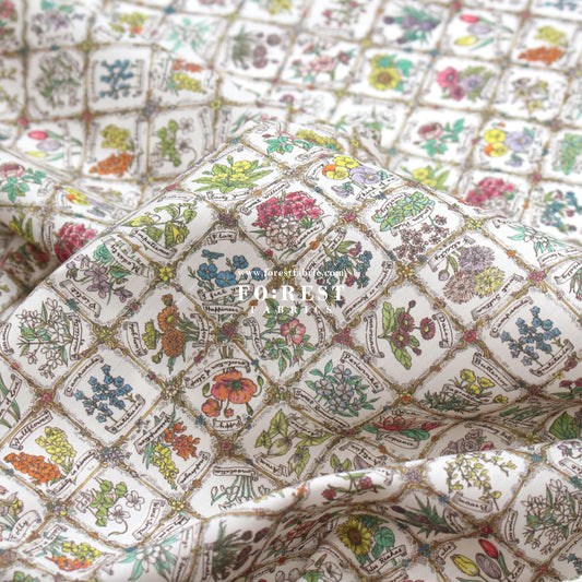 Liberty of London (Cotton Tana Lawn Fabric) - Language of Flowers C