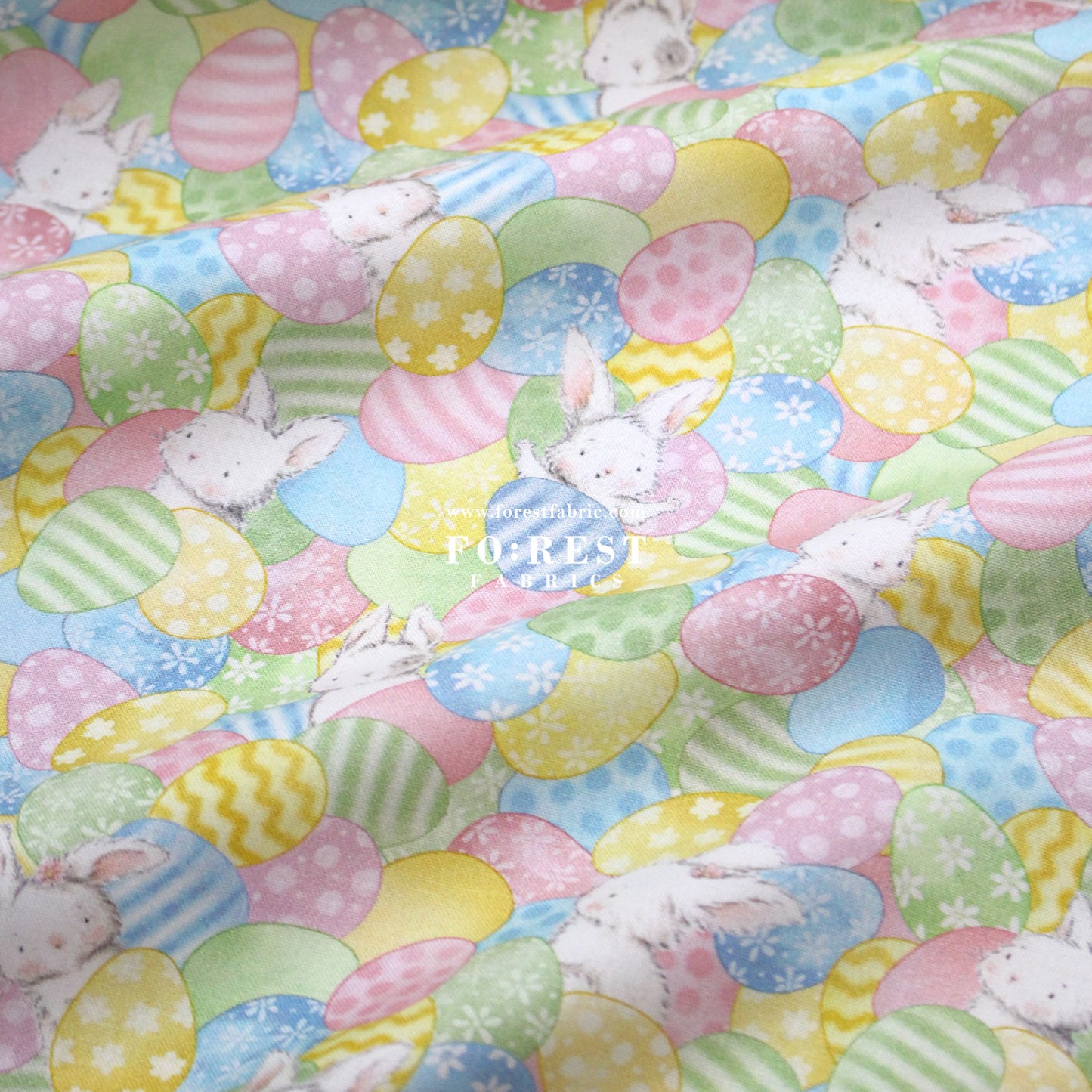 cotton - Rabbit Easter Egg fabric