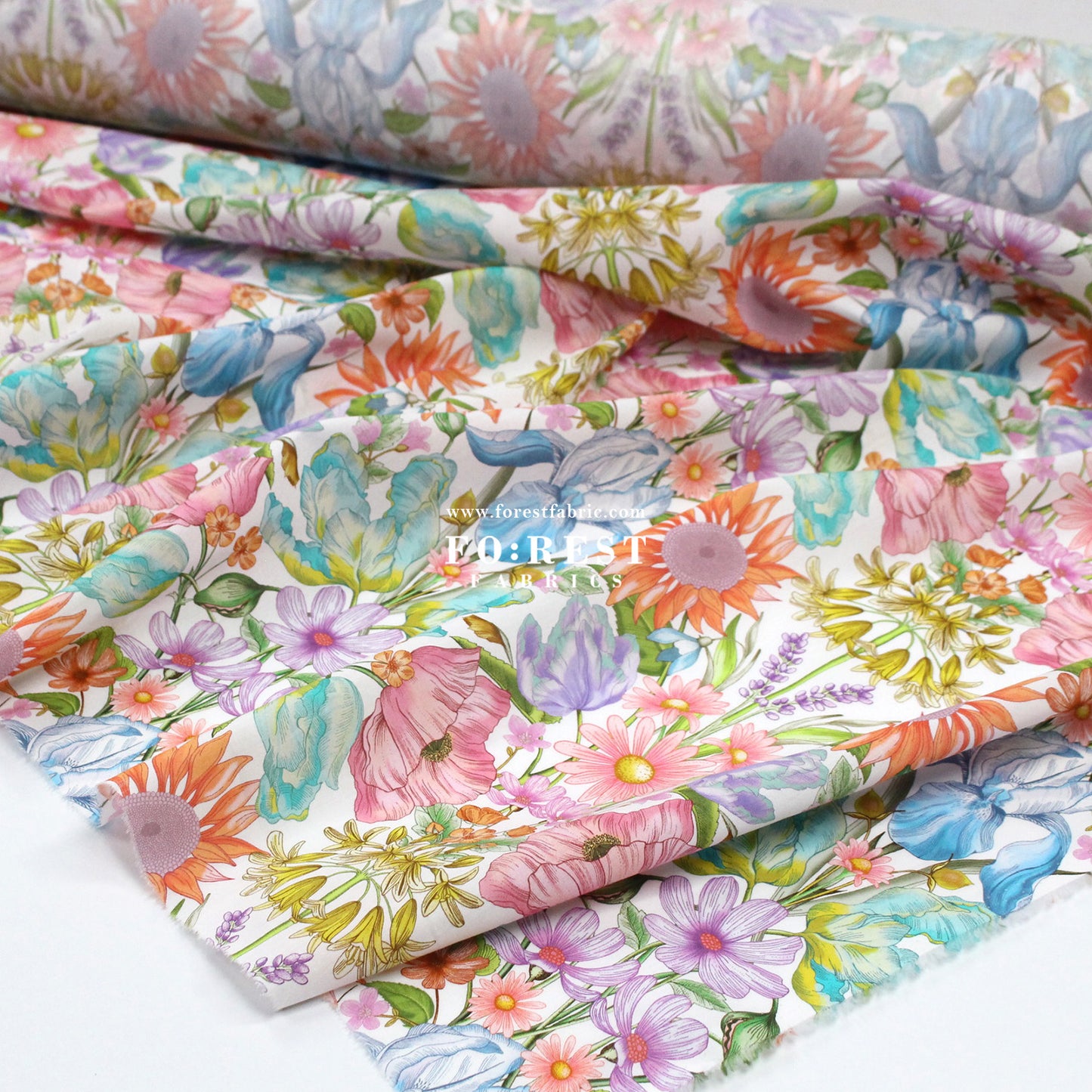 Liberty of London (Cotton Tana Lawn Fabric) - Floral Muse