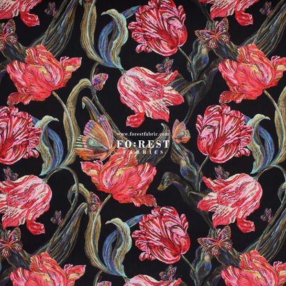 Liberty of London (Cotton Tana Lawn Fabric) - Midnight Sketch A