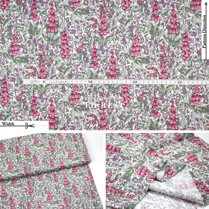 Quilting Liberty - Mull Foxgloves A