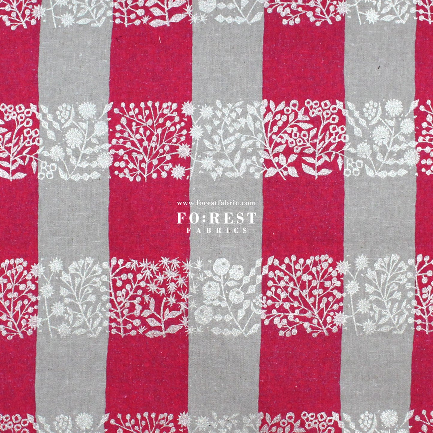 cotton linen - lattice echino fabric A