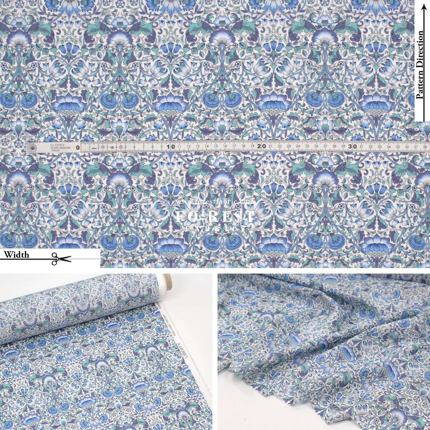 Liberty of London (Cotton Tana Lawn Fabric) - LODDEN G